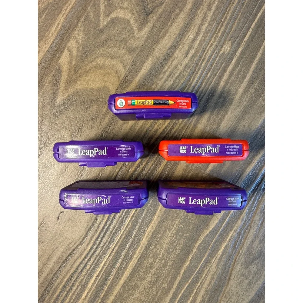 LeapFrog LeapPad Learning Cartridges Lot of‎ 5 Kids Multicolor Educational Work